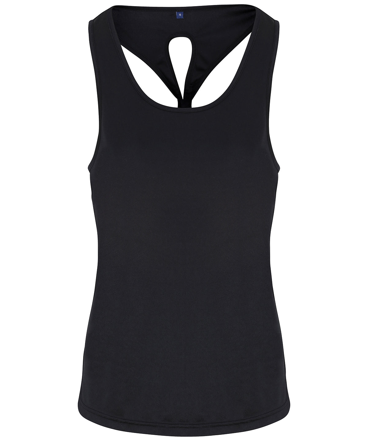 Black - Women's TriDri® yoga knot vest