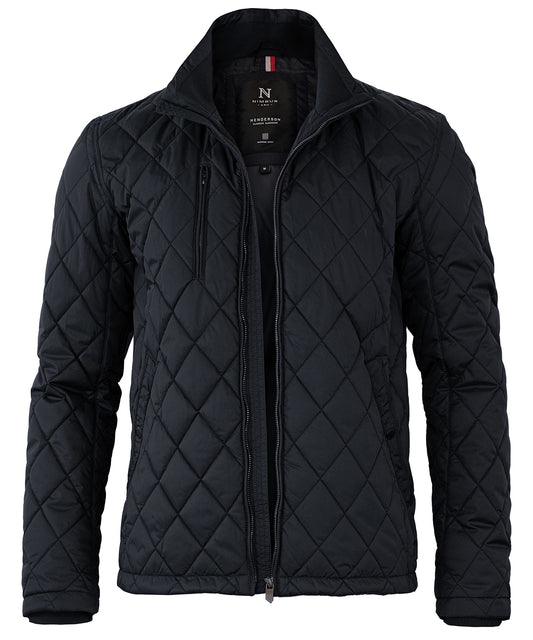 Midnight Blue - Henderson – stylish diamond quilted jacket