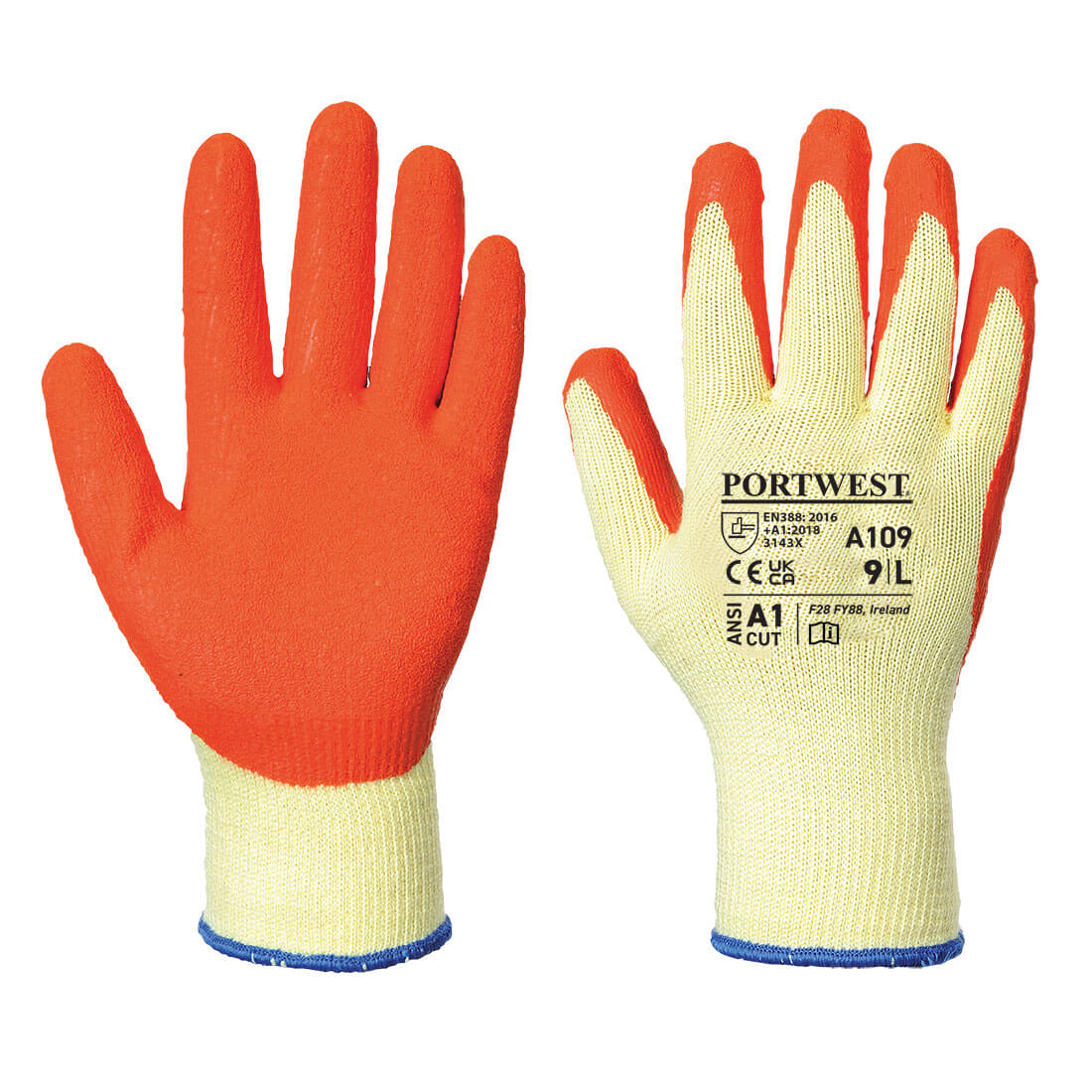 Grip 10 Latex Crinkle Retail Glove (A109)