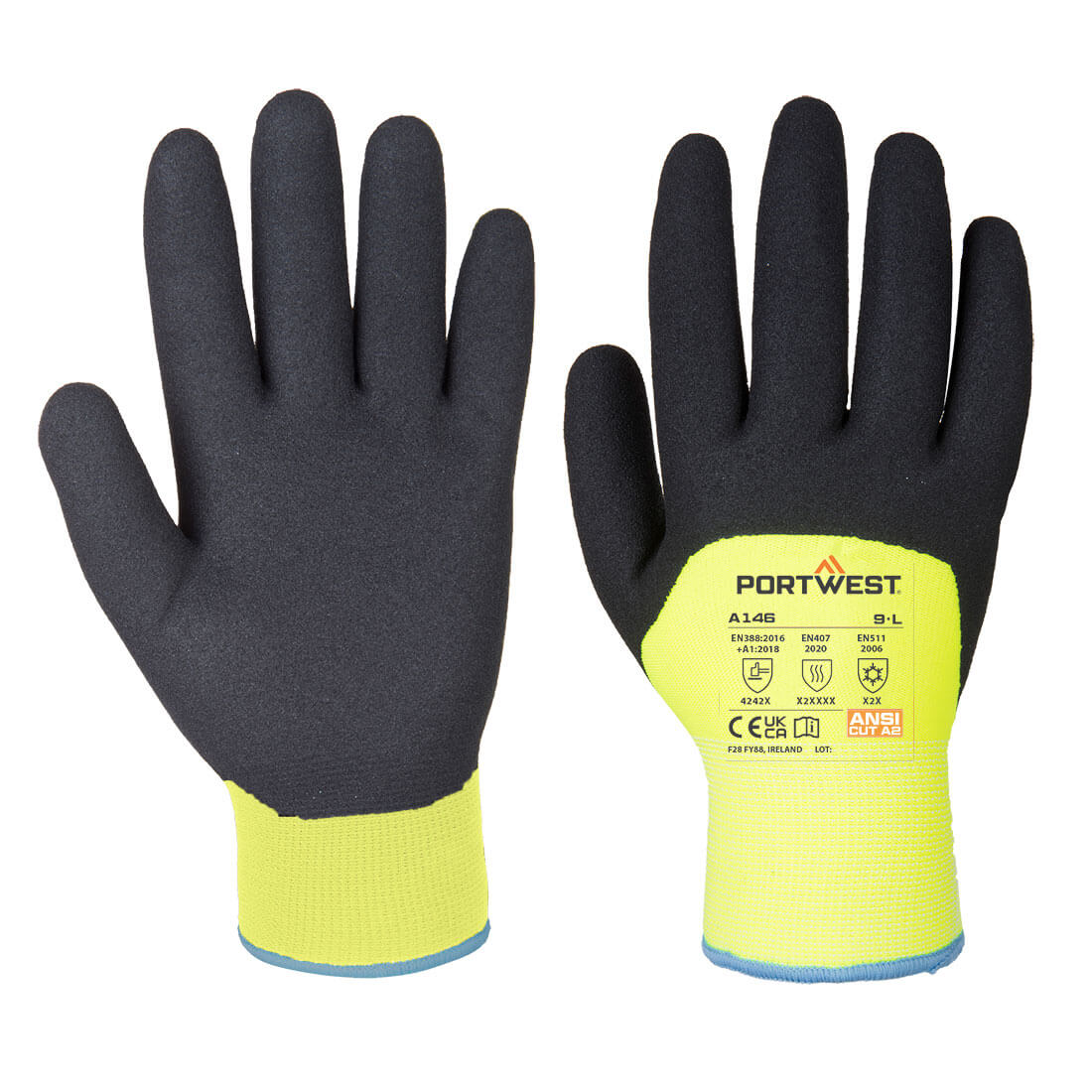Cold 15 Nitrile Sandy 3/4 Dipped Glove (A146)