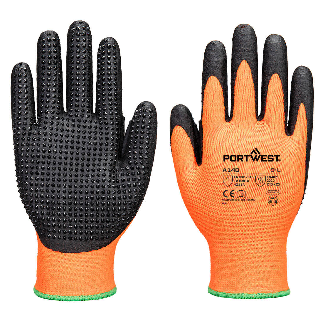 Grip 13 Nitrile High Dotted Glove (A148)