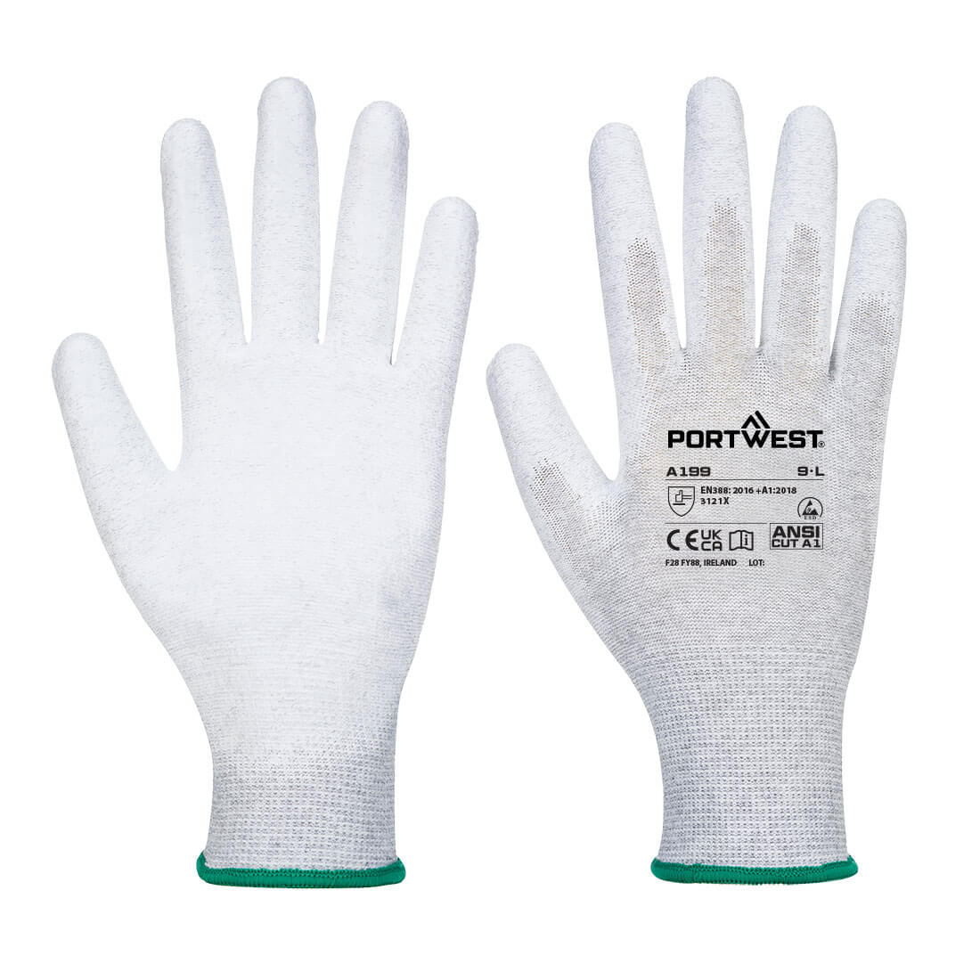 ESD 13 PU Palm Glove (Pack Of 12 Pairs)