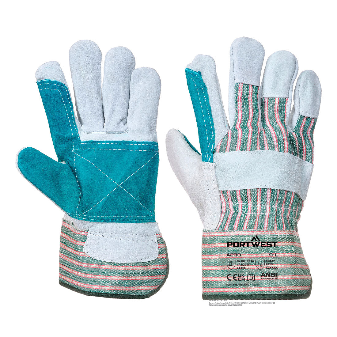 Leather Rigger 365 Cow Split Reinforced Palm Glove (Pack Of 12 Pairs)
