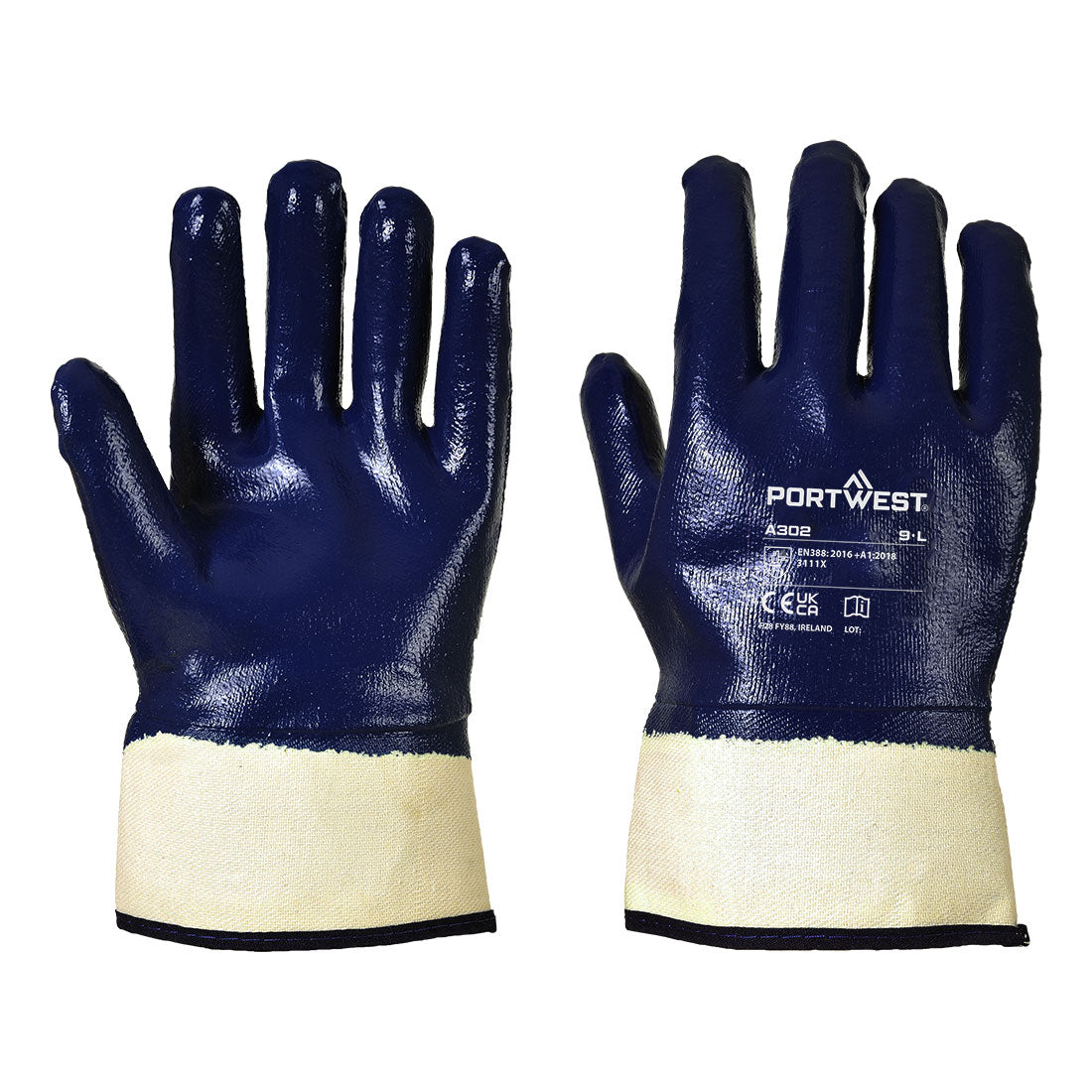 Grip Nitrile Fully Dipped Safety Cuff (Pack Of 12 Pairs)