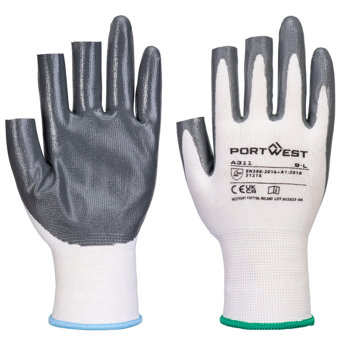 Grip 13 Nitrile 3 Fingerless Glove (Pack Of 12 Pairs)