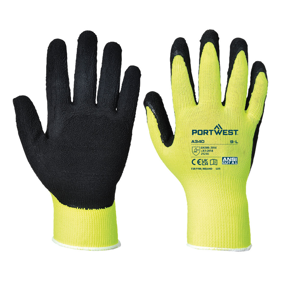 Grip 13 Latex Foam Hi-Vis Glove (A340)
