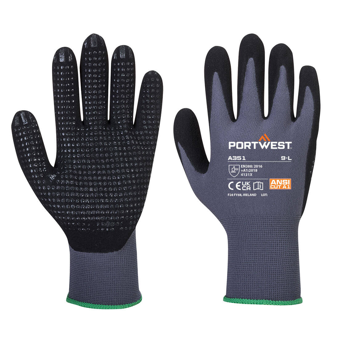 Grip 15 Nitrile Sandy Dotted Glove (A351)