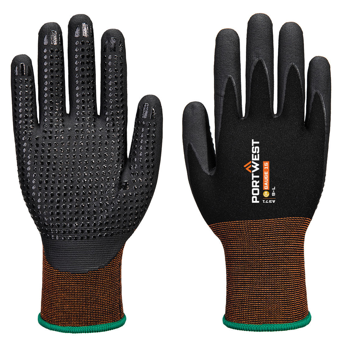 GP Grip 15 Nitrile Micro Foam Dotted Glove (A371)