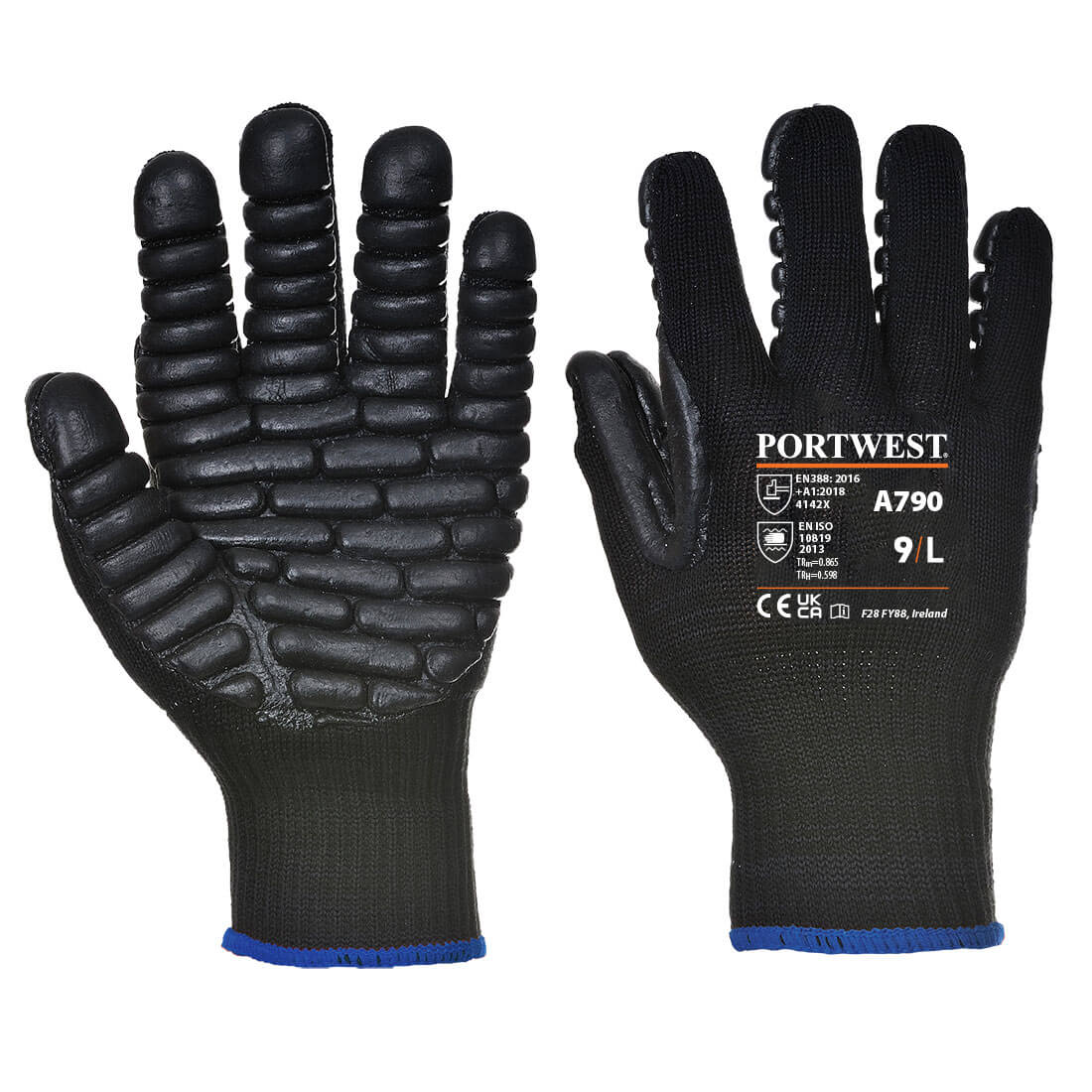 Anti-Vibration 10 Rubber Chloroprene Glove (A790)