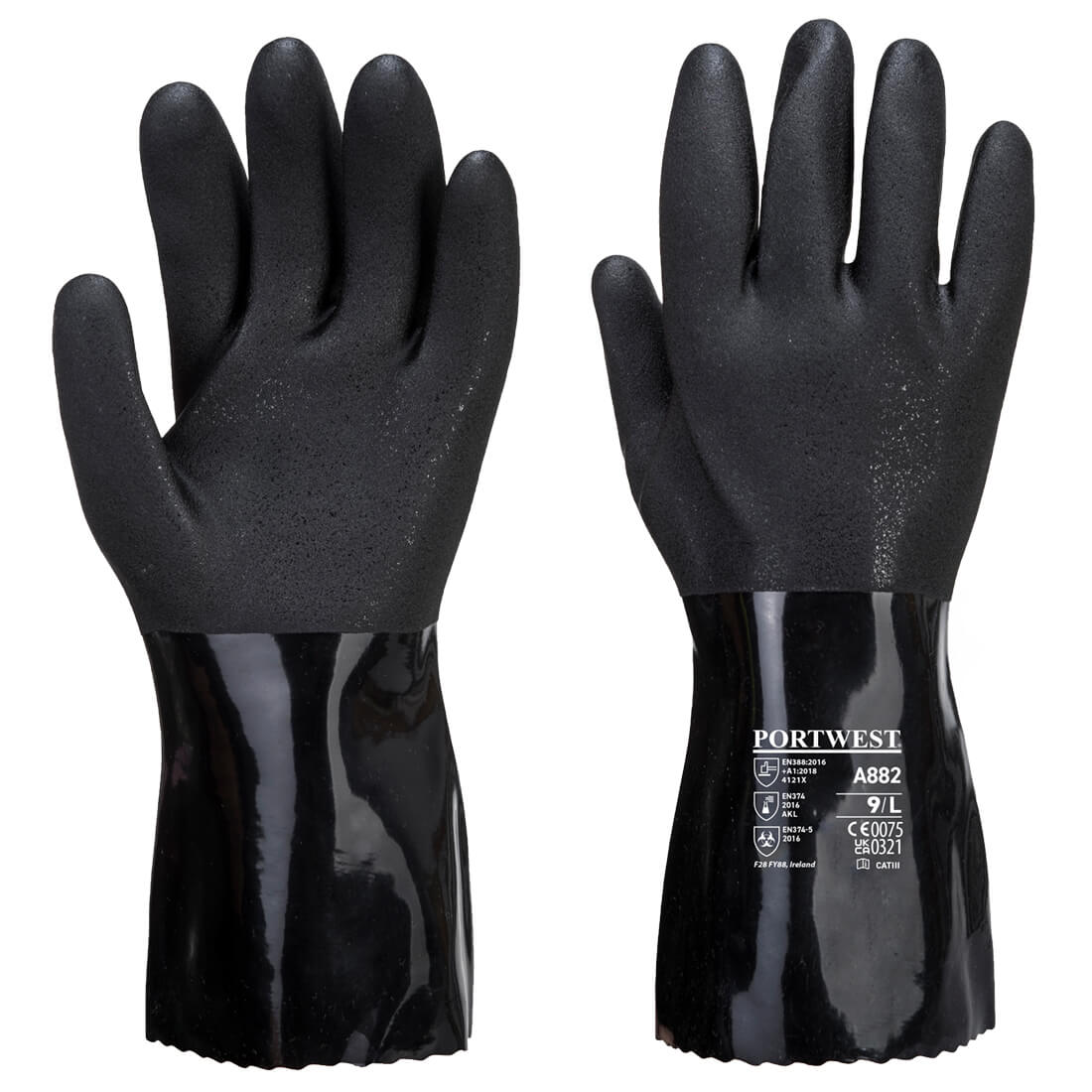 ESD PVC Chemical Gauntlet (A882)