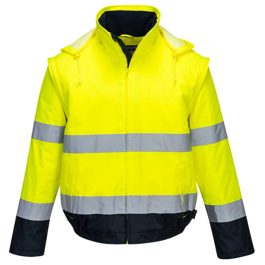 Hi-Vis 2-in-1 Contrast Essential Lite Bomber Jacket (C464)