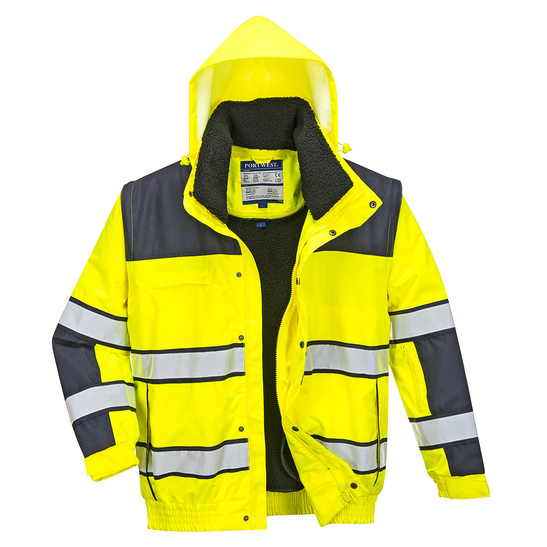 Hi-Vis 3-in-1 Contrast Winter Bomber Jacket (C466)