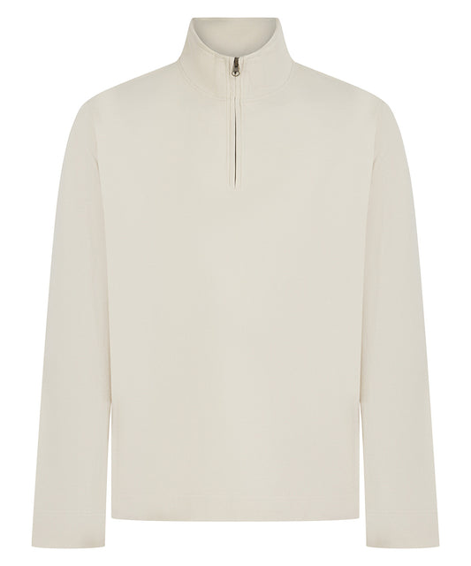Premium piqué 1/4-zip top