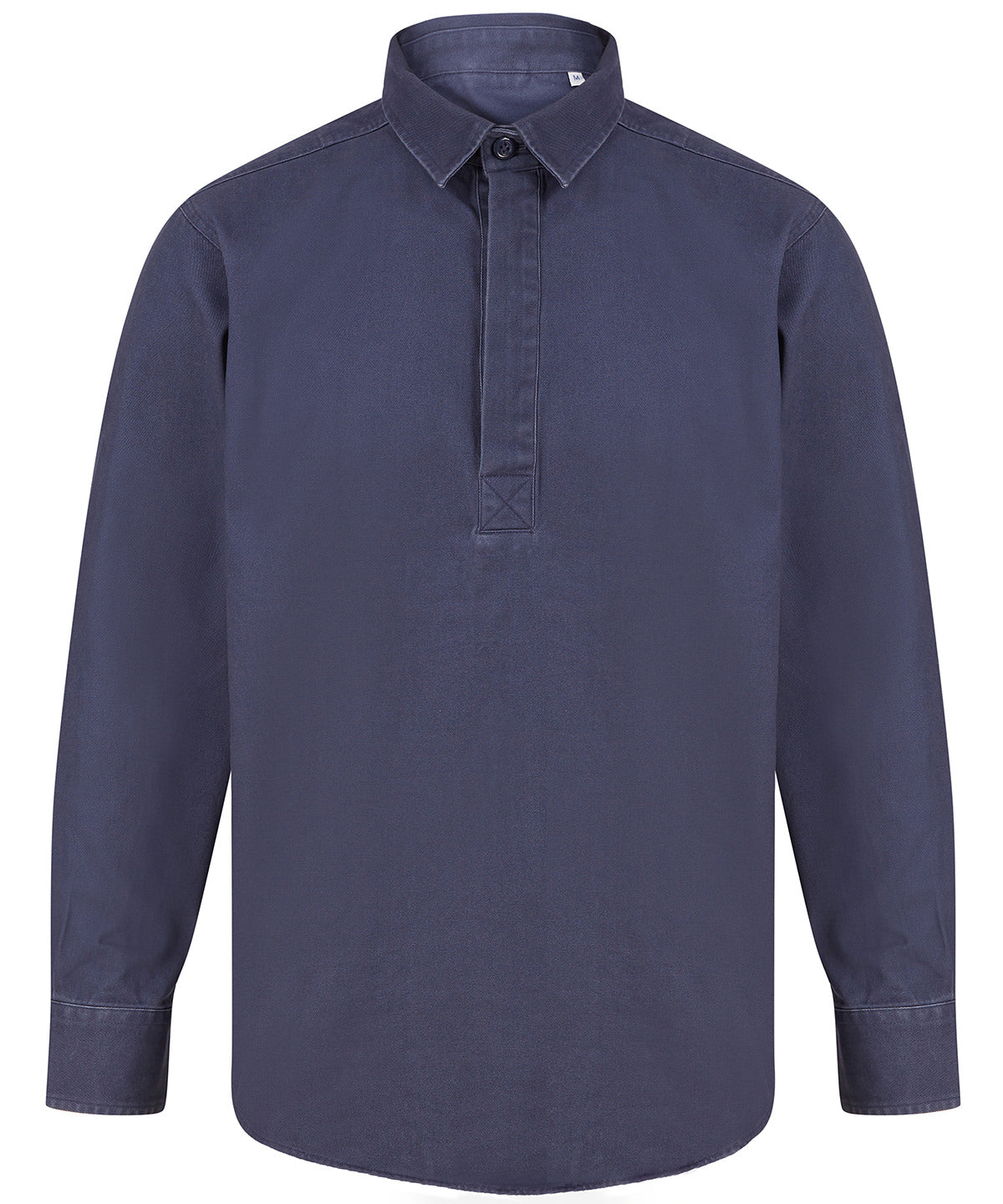 Washed Navy - Pullover drill shirt