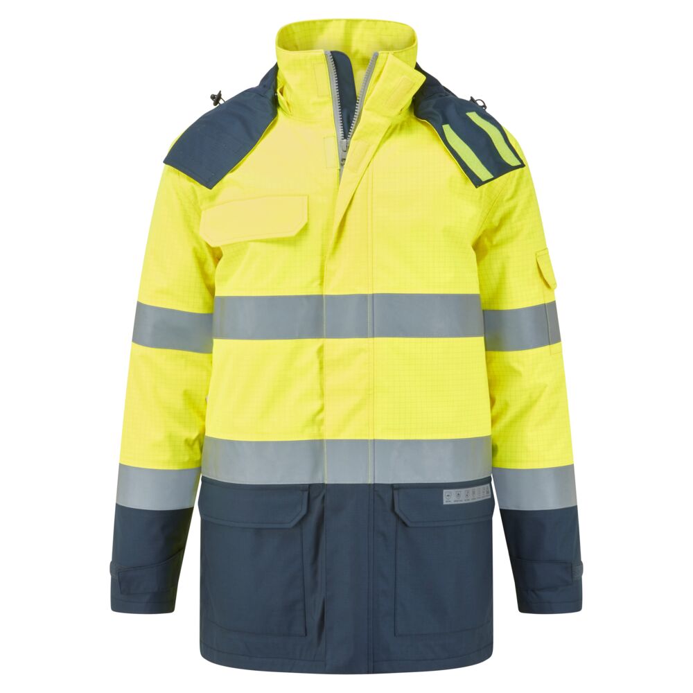 Bizflame Rain+ Hi-Vis Multi-Norm Contrast FR Winter Jacket (FR617)