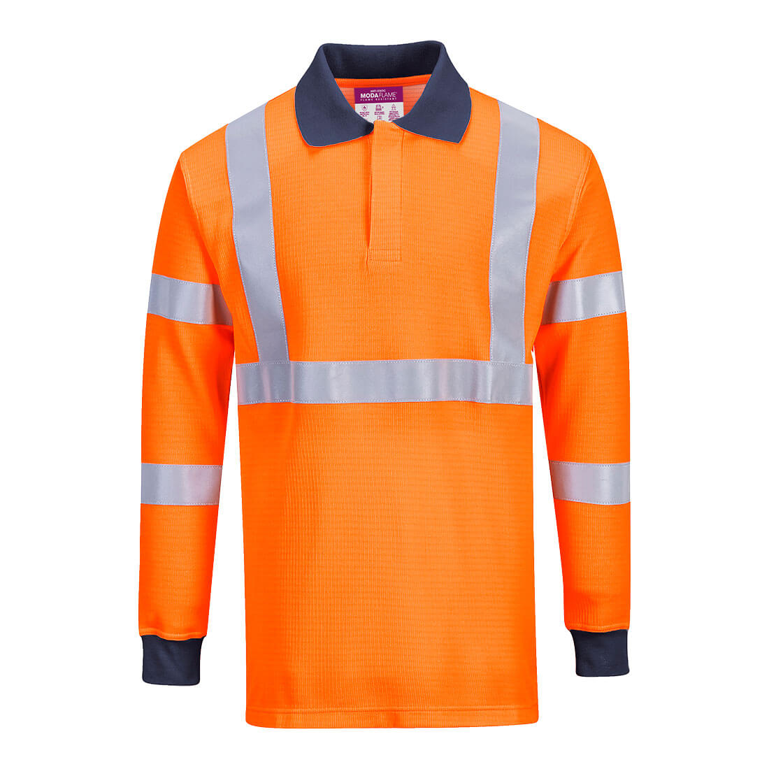 Modaflame Knit HVO FR Long Sleeve Polo Shirt (FR76)