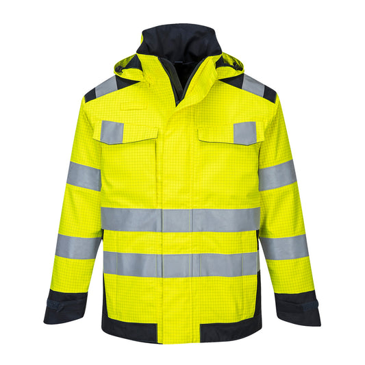 Modaflame Rain+ Hi-Vis Multi-Norm Contrast FR Jacket (MV70)