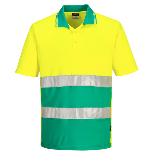 Hi-Vis Lightweight Contrast Polo Shirt S/S (S175)