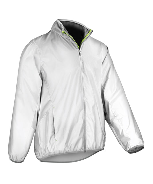Neon White - Luxe reflective hi-vis jacket
