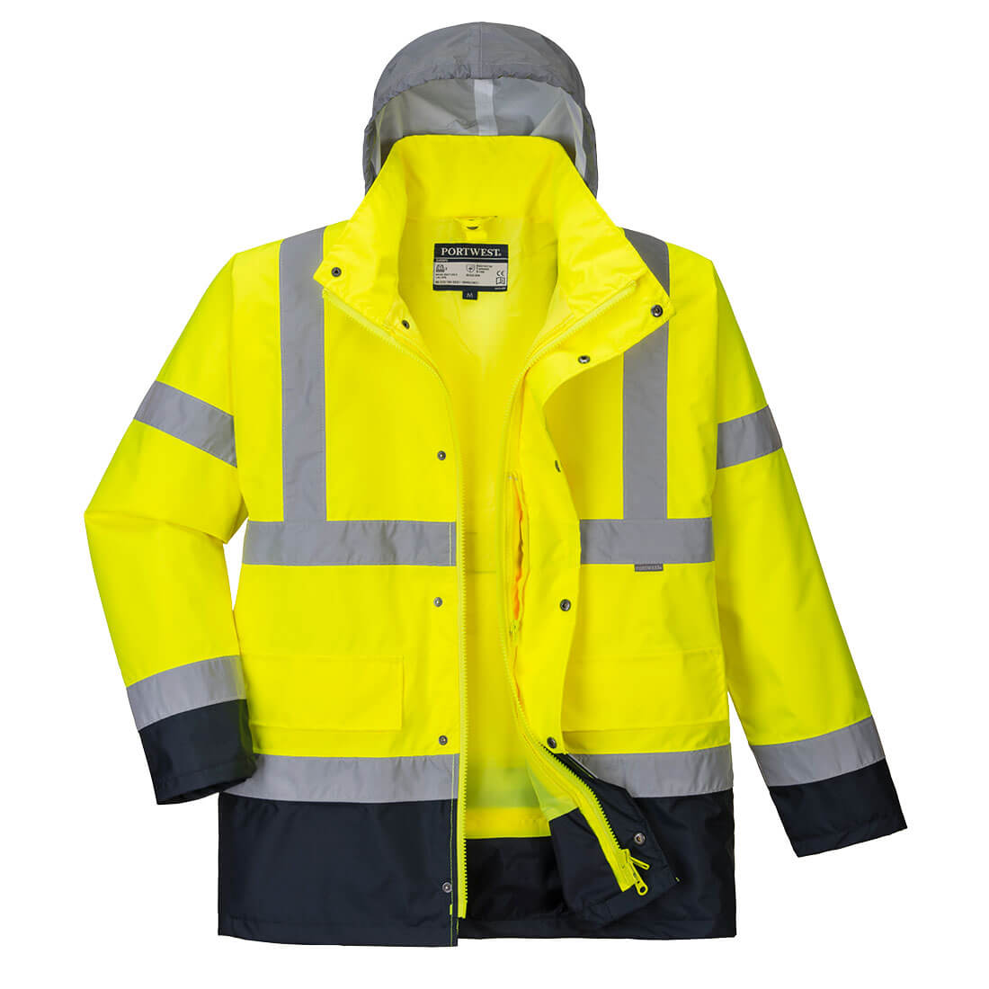 Hi-Vis 4-in-1 Contrast Traffic Jacket (S471)