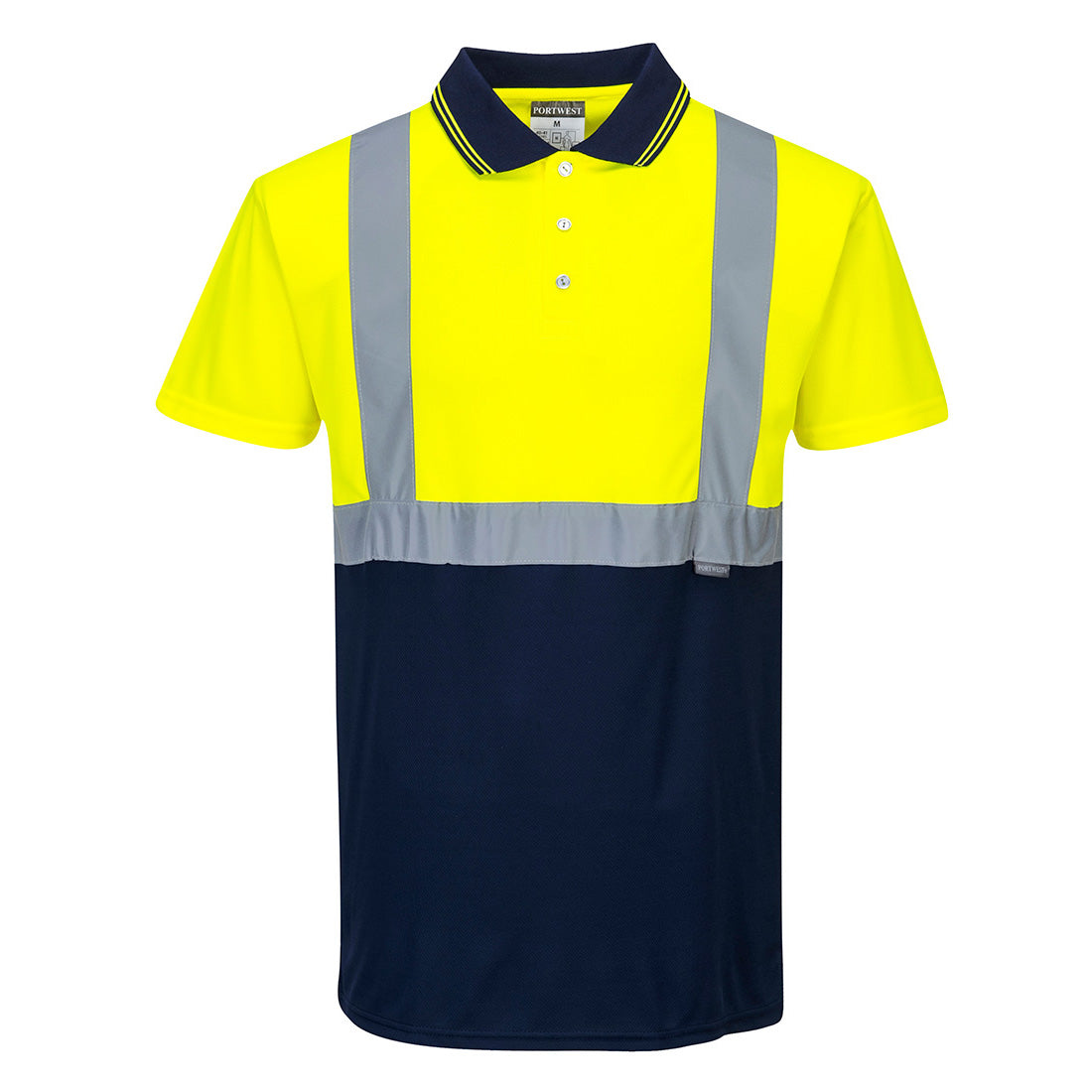 Hi-Vis Contrast Polo Shirt S/S (S479)
