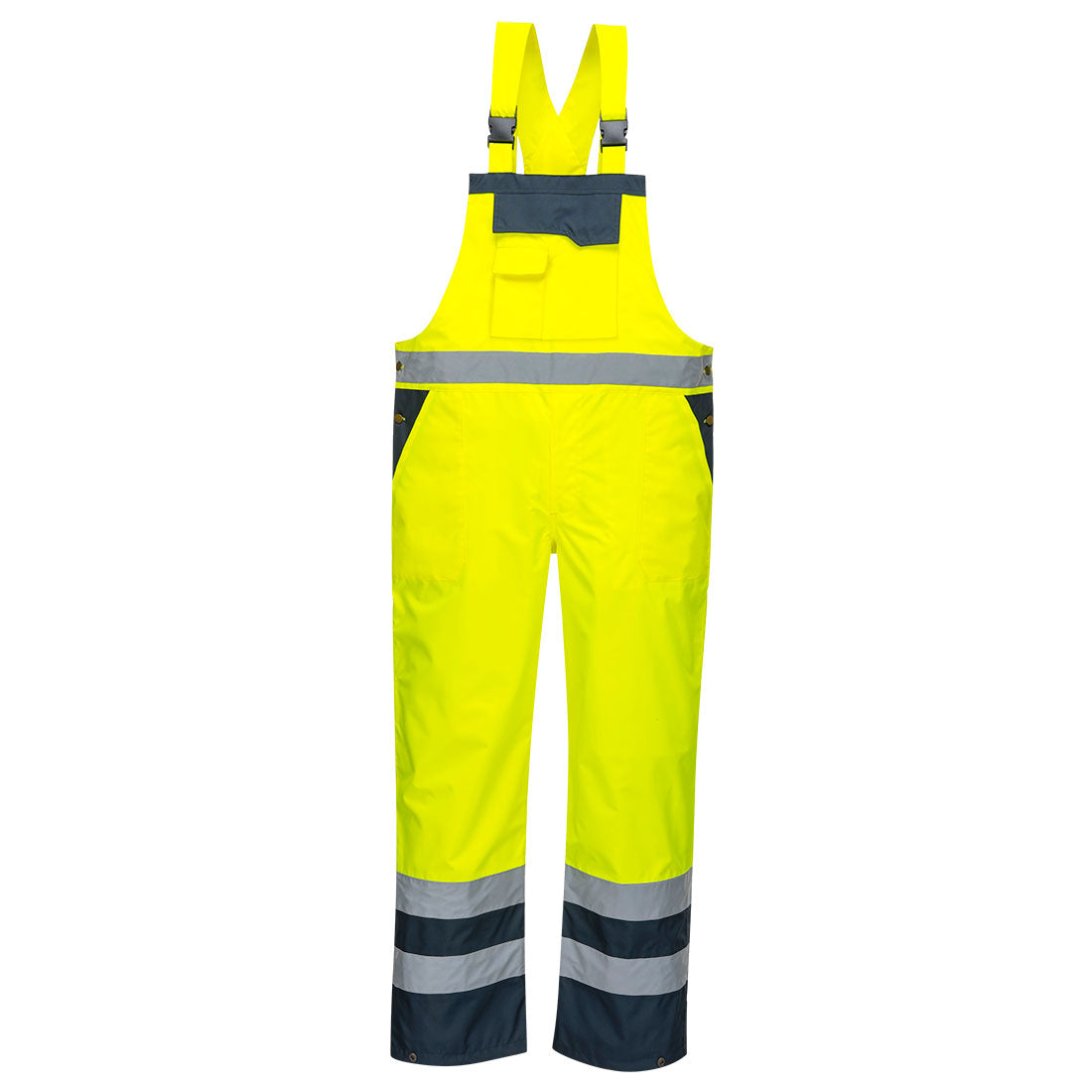 Hi-Vis Breathable Contrast Rain Bib and Brace (S488)