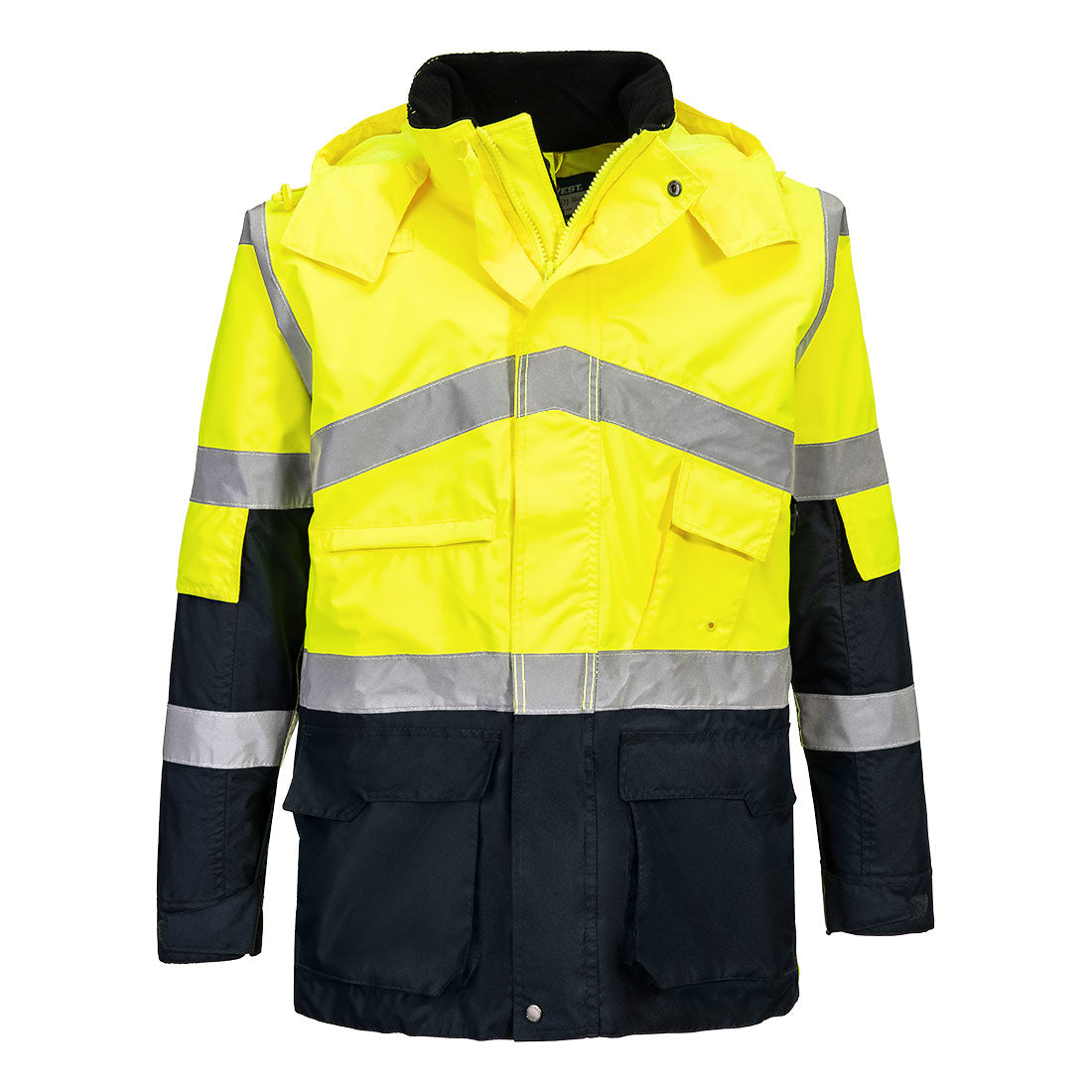Hi-Vis Breathable Contrast Rain Jacket (S760)