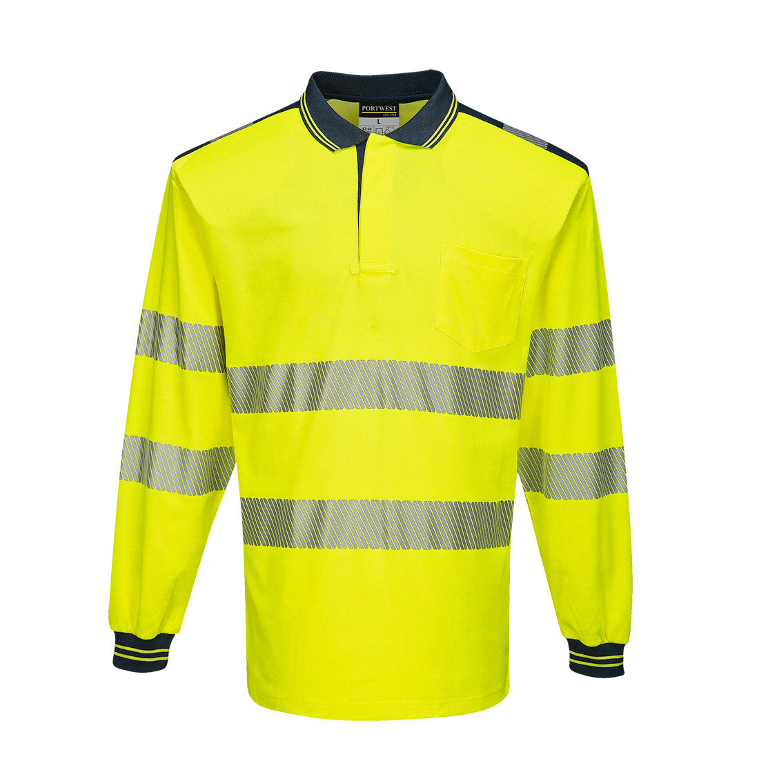 PW3 Hi-Vis Cotton Comfort Polo Shirt L/S (T184)