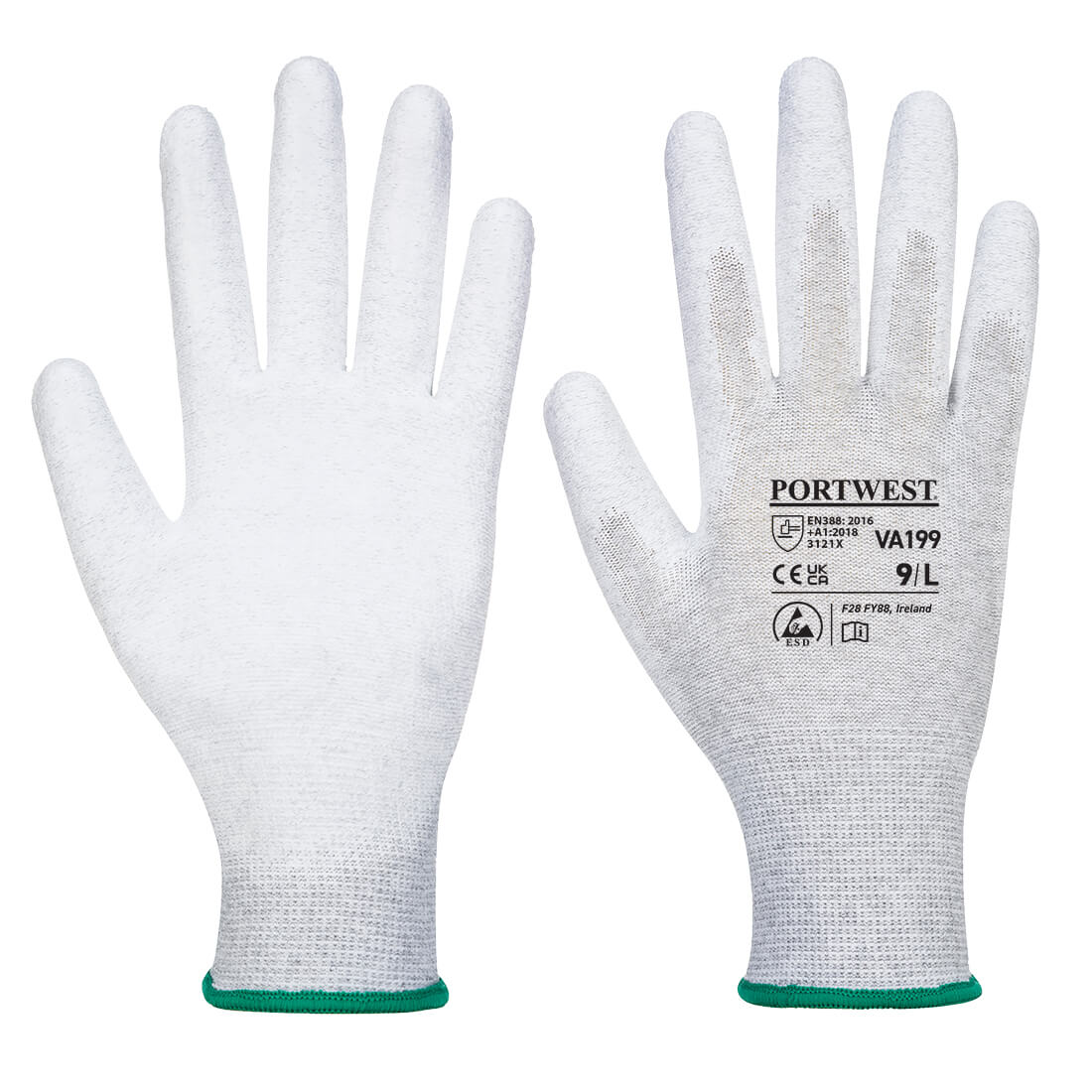 Vending Antistatic PU Palm Glove (VA199)