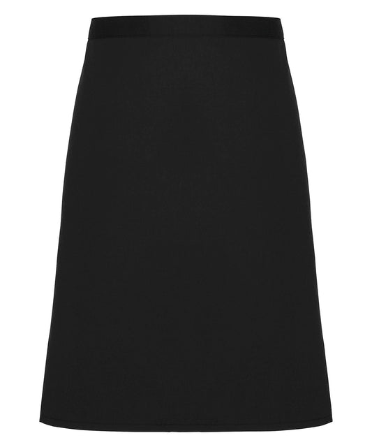 Black - Cotton waist apron, organic and Fairtrade certified