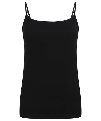 Black - Women's feel-good stretch spaghetti vest