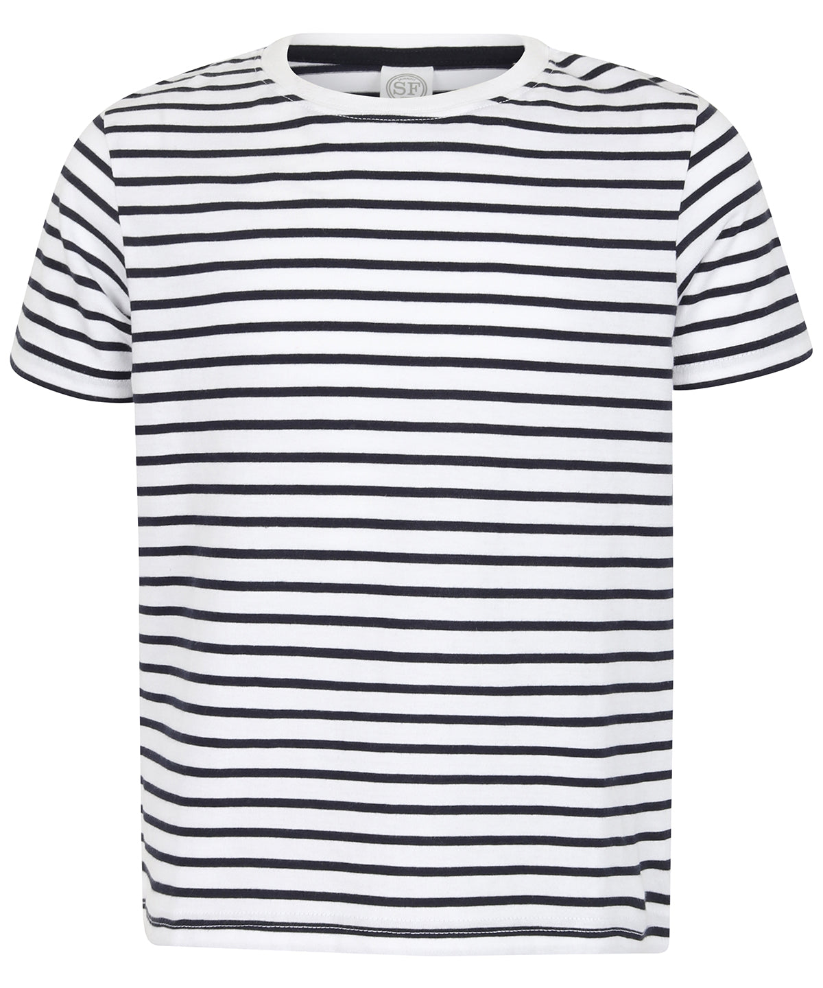 White/Oxford Navy - Kids striped T