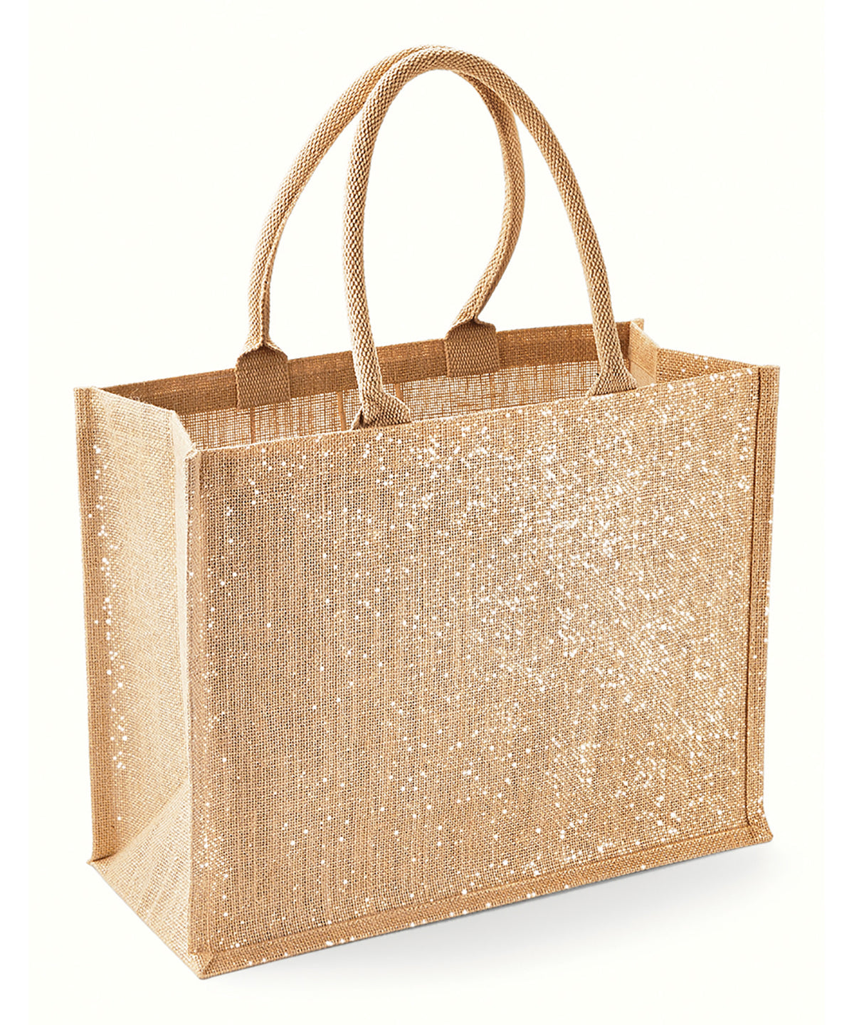 Natural Gold - Shimmer jute shopper