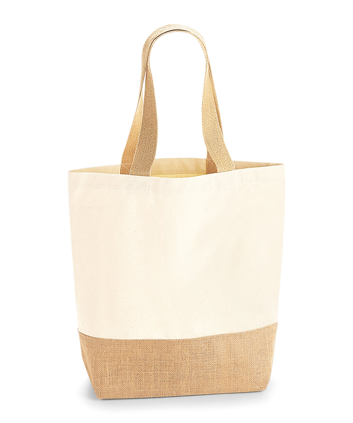 Natural - Jute base canvas shopper
