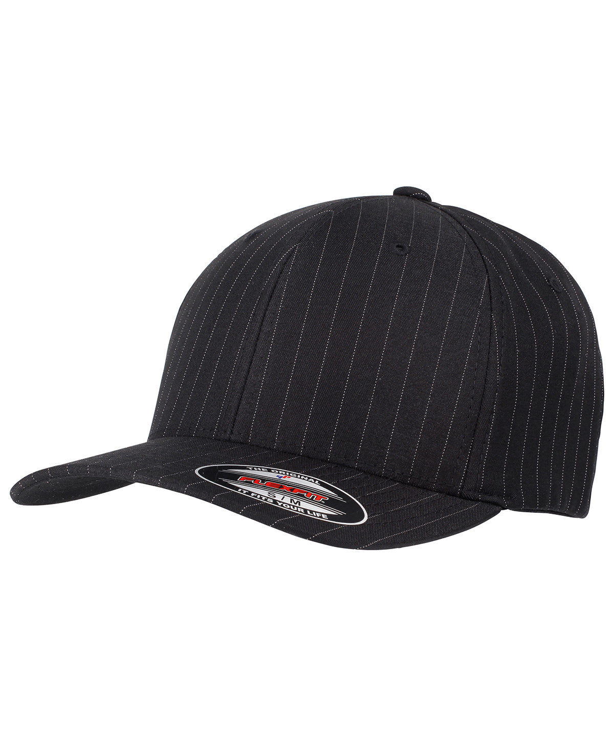 Black/White - Flexfit pinstripe (6195P)