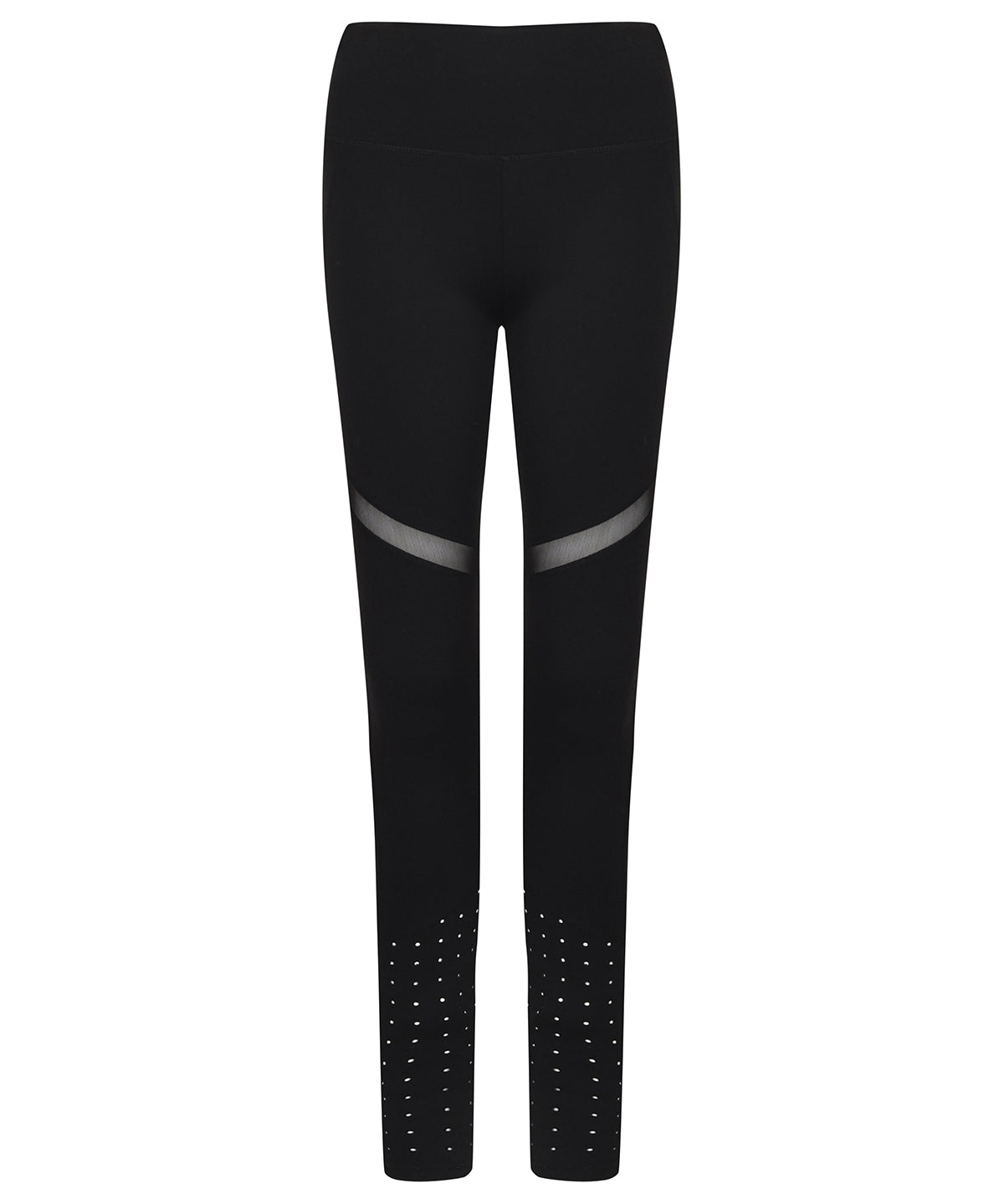 Black - Women's panelled leggings