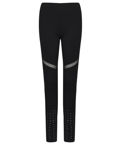 Black - Women's panelled leggings