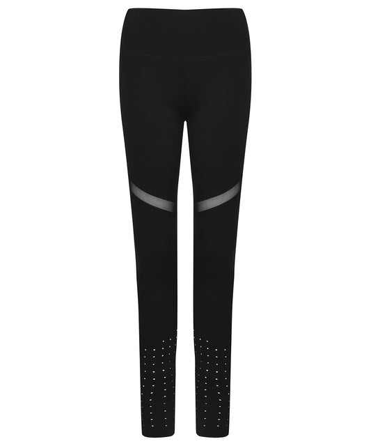 Black - Women's panelled leggings