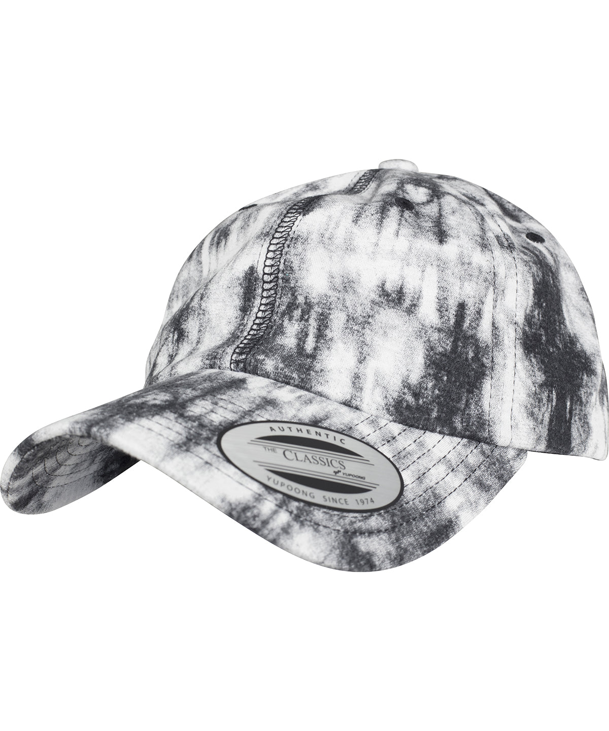 Grey - Low-profile tie-dye cap (6245TD)