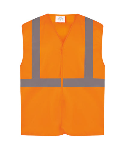 Orange - Hi-vis railway waistcoat class 2 (HVW118PE)