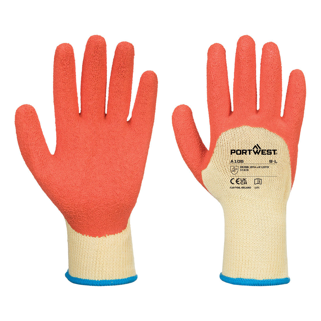 Grip 10 Latex 3/4 Dipped Glove (Pack Of 12 Pairs)