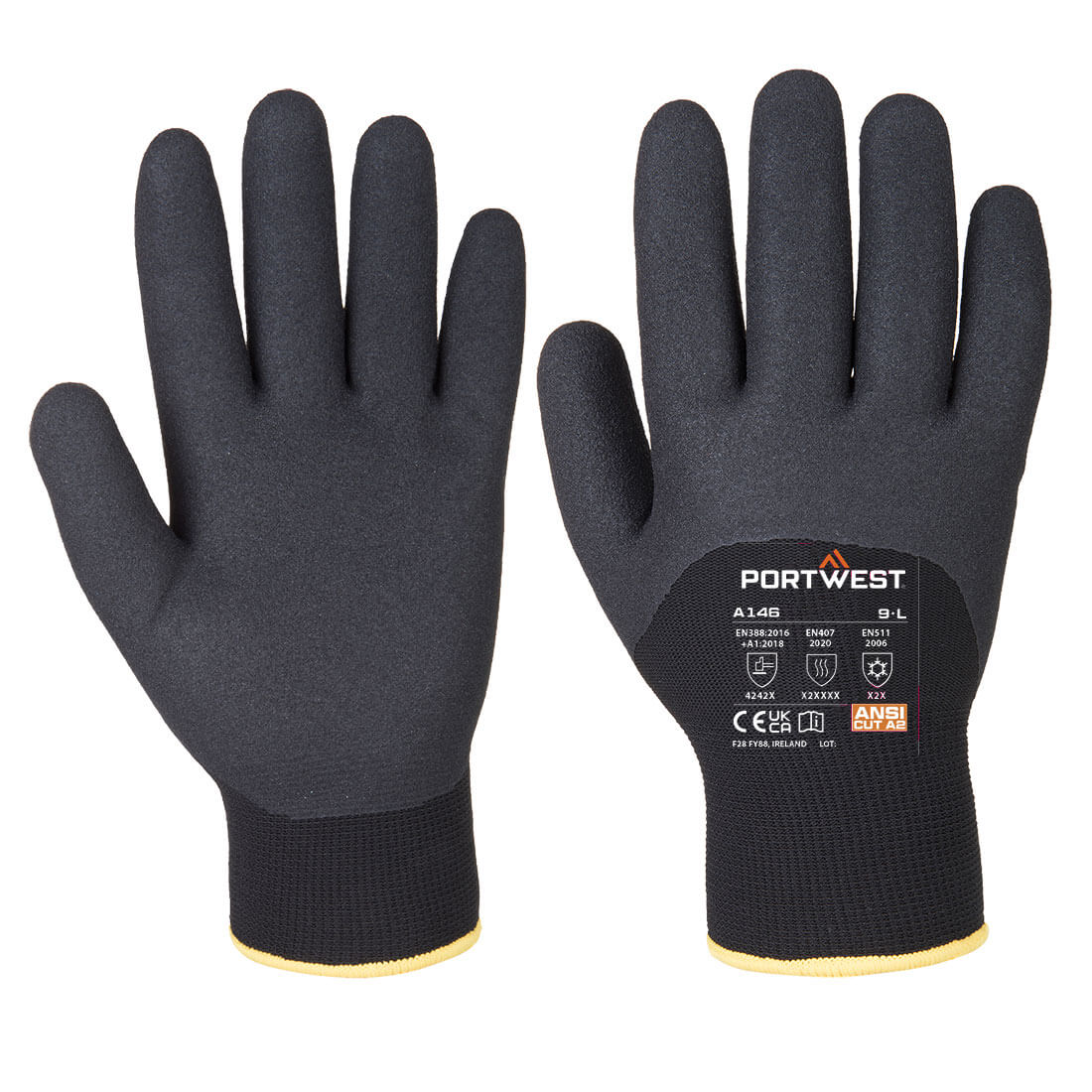 Cold 15 Nitrile Sandy 3/4 Dipped Glove (A146)
