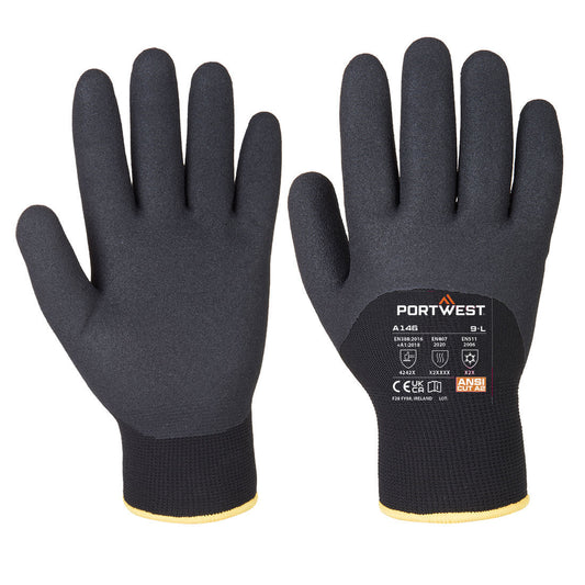 Cold 15 Nitrile Sandy 3/4 Dipped Glove (A146)