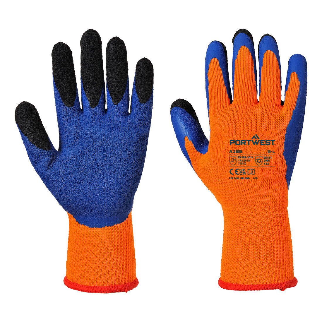 Cold 7 Latex Crinkle Finger Dipped Glove (Pack Of 12 Pairs)