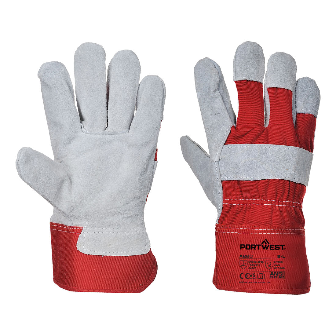 Leather Rigger 130 Cow Split Glove (Pack Of 12 Pairs)