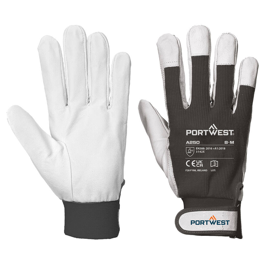 Leather 110 Grain Palm Mechanical Glove (A250)