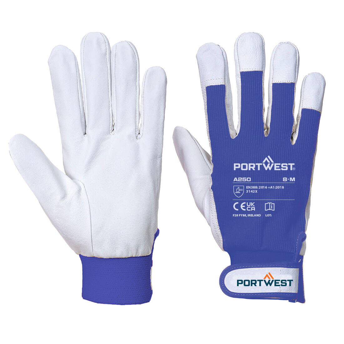 Leather 110 Grain Palm Mechanical Glove (A250)