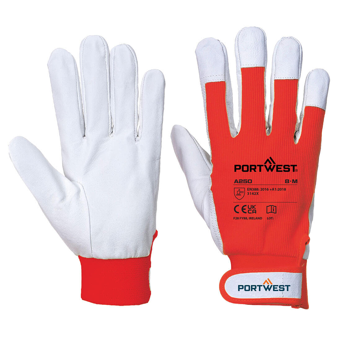 Leather 110 Grain Palm Mechanical Glove (A250)