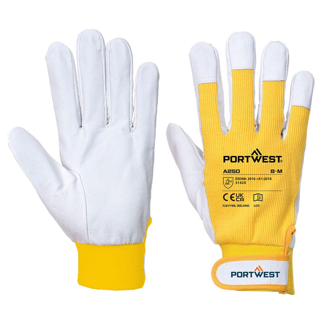 Leather 110 Grain Palm Mechanical Glove (A250)