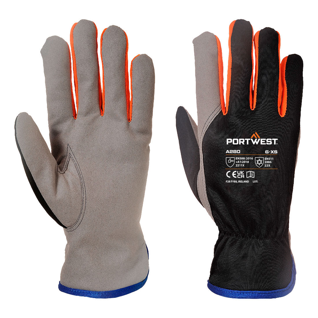 Cold 240 Synthetic Leather Mechanical Glove (A280)